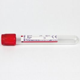 Plastic 6ml red 13 x 100mm hemog