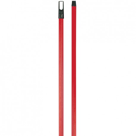 BROOM HANDLE 12" SCREW THREAD RED