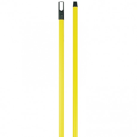 BROOM HANDLE 12" SCREW THREAD YELLOW