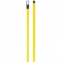 BROOM HANDLE 12" SCREW THREAD YELLOW