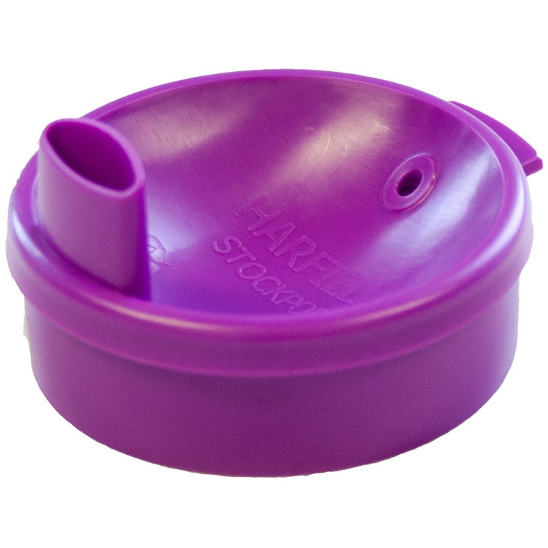 Harfield Polycarbonate 2 Handled Beaker Spout Wide Purple 2629