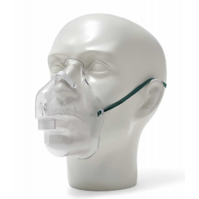 Medium Concentration Adult Oxygen Mask With Nose Clip