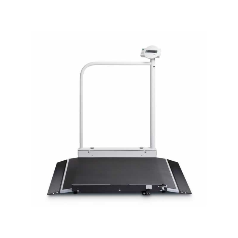 Seca 677 Electronic Electronic Wireless Wheelchair Scales with Handrail ...